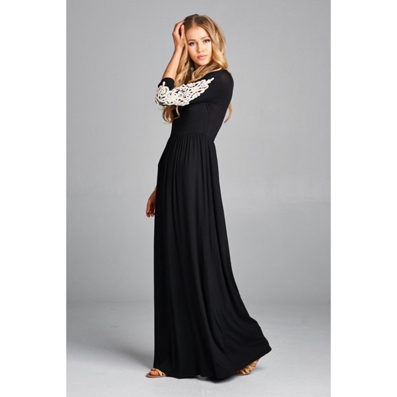 Black Maxi Dress - Picture 7 of 8